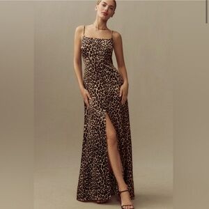 REFORMATION 
Selah Silk Dress - Leo